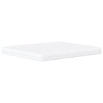 vidaXL Lit avec matelas gris foncé 200x200 cm velours