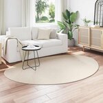 vidaXL Tapis de surface HUARTE Beige 160 x 230 cm Polyester