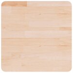 vidaXL Dessus de table carré 50x50x2 5 cm Bois chêne massif non traité