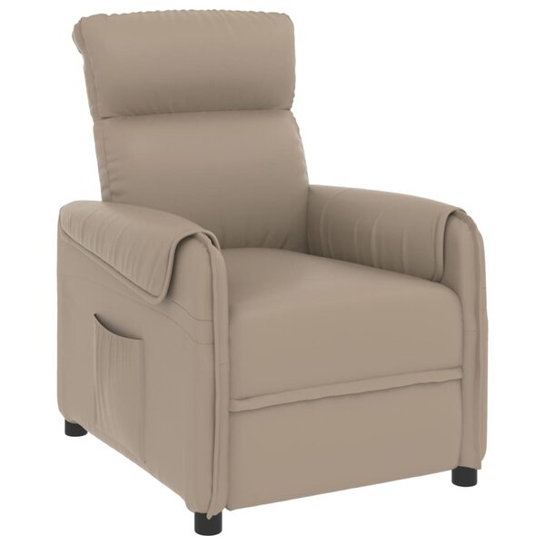 vidaXL Fauteuil inclinable Cappuccino Similicuir