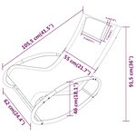 vidaXL Chaise longue avec oreiller acier et textilène gris