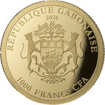 Monnaie AMERICAN EAGLE 1 g Or 1000 Francs Gabon 2026 (PRÉCOMMANDE)
