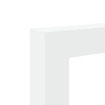 VidaXL Cadre de cheminée blanc 81x18x82 cm bois d'ingénierie