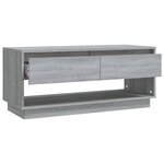 vidaXL Meuble TV Sonoma gris 102x41x44 cm Bois d'ingénierie