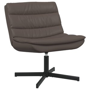 vidaXL Chaise pivotante Marron 63 x 75 x 76 cm PU brillant
