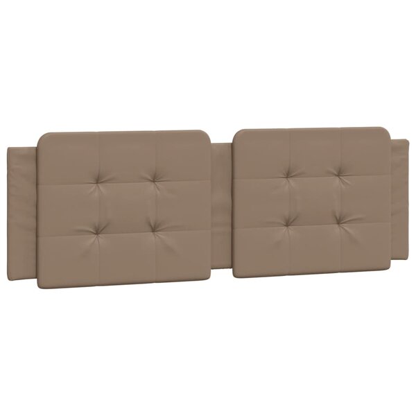 vidaXL Coussin de tête de lit cappuccino 160 cm similicuir