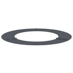 vidaXL Pot en Plastique Anthracite Plastique Grand Costaud Rond