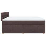 vidaXL Sommier à lattes de lit avec matelas Marron foncé 200x200 cm