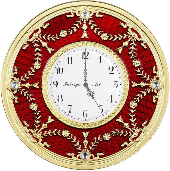 Pièce de monnaie en Argent 1 Dollar g 31.1 (1 oz) Millésime 2024 Faberge Art RED TABLE CLOCK
