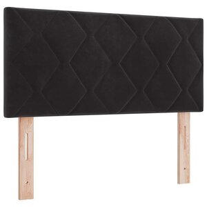 vidaXL Tête de Lit LED avec des lumières à LED Noir 100 cm Velours
