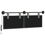 vidaXL Tête de lit suspendue Taupe Velours