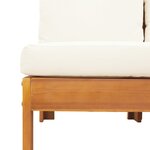 vidaXL Salon de jardin avec coussins 10 Pièces bois d'acacia solide