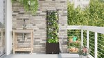 vidaXL Jardinière avec Treillis Marron 40x40x143 cm