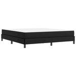 vidaXL Lit avec matelas Noir 180 x 200 cm Faux cuir
