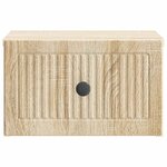 vidaXL Cabinet de chevet mural Chêne Sonoma 33 x 34 5 x 20 cm