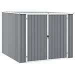 vidaXL Abri de jardin Gris 195x198x159 cm Acier galvanisé