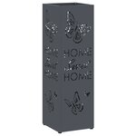 vidaXL Porte-parapluies Anthracite Métal Moyen Motif Porte-parapluies