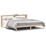 vidaXL Cadre de lit sans matelas 200x200 cm bois massif de pin