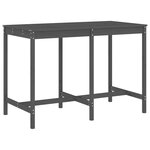 vidaXL Ensemble de bar de jardin 7 Pièces gris bois de pin massif