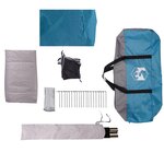 vidaXL Tente de camping de cabine 4 personnes bleu imperméable