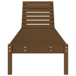 vidaXL Chaise longue marron miel 199 5x60x74 cm bois massif de pin