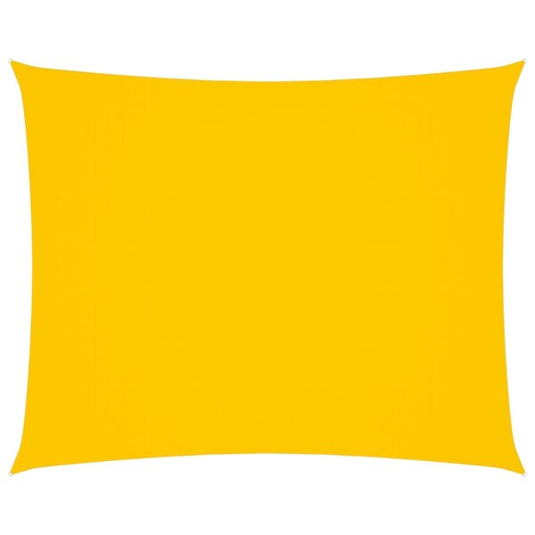 vidaXL Voile de parasol Tissu Oxford rectangulaire 2 5x4 m Jaune