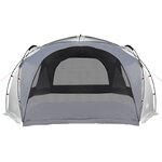 vidaXL Tente de réception blanc et gris imperméable