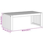 vidaXL Table Basse de Jardin 90x45x35 cm Bois Massif Acacia