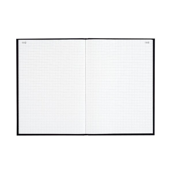 Registre 297x210 Quadrillé 300 Pages Foliotées - Noir Toilé - Le Dauphin