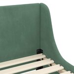 vidaXL Cadre de lit pour enfants avec tête de lit Vert Mer 80 x 200 cm