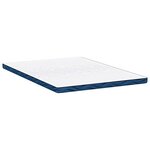 vidaXL Coussins de Matelas Blanc et Bleu 140 x 190 cm