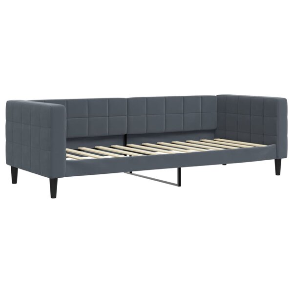 vidaXL Lit de repos gris foncé 80x200 cm velours