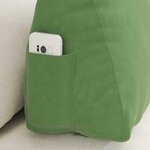 vidaXL Coussin de Dos Vert clair 60 x 20 x 50 cm