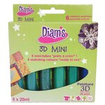 Diam’s Kit peinture 3D Mini 6 tubes 20ml - Total Paradise