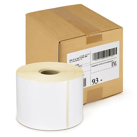 Étiquette papier thermique direct mandrin 40 mm 105x210 mm (lot de 300)
