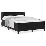 vidaXL Lit à ressorts avec matelas gris foncé 80x200 cm en velours