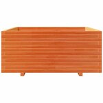 vidaXL Jardinière cire marron 110x110x49 5 cm bois de pin massif