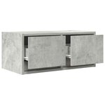 vidaXL Meuble TV gris béton 60x31x25 5 cm bois d'ingénierie