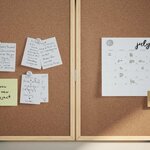 vidaXL Tableau en liège Marron 80 x 1.4 x 80 cm Bois massif en pin