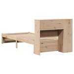 vidaXL Lit bibliothèque sans matelas 100x200 cm bois massif de pin