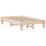 vidaXL Cadre de lit sans matelas 135x190 cm bois de pin massif