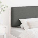 vidaXL Tête de lit capitonnée Blanc et gris clair 75 cm Pin massif