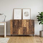 vidaXL Buffet Bois ancien 89 x 34 5 x 62 cm Bois d'ingénierie