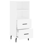 vidaXL Buffet blanc 34 5x34x90 cm bois d'ingénierie