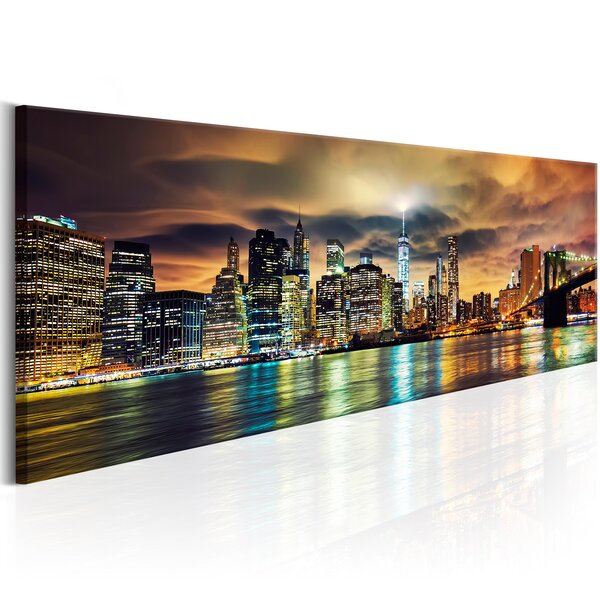 Tableau - new york sky l x h en cm 135x45
