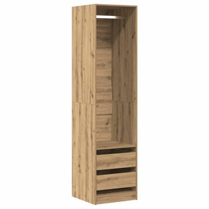 vidaXL Garde-robe chêne artisanal 50x50x200 cm bois d'ingénierie
