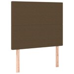 vidaXL Sommier à lattes de lit et matelas et LED Marron foncé 80x200cm