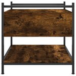 vidaXL Table basse chêne fumé 50x50x50 cm bois d'ingénierie