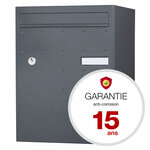 Boite à colis atout  1 porte  gris anthracite