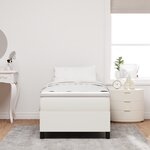Lit à ressorts vidaXL Crème 90x200 cm en tissu corduroy